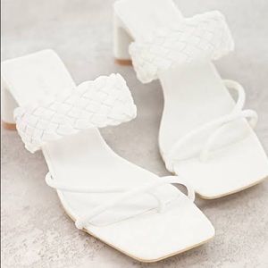 ASOS white mule sandals - NWT!